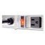 Vertical Power Strip, 8 Outlets, 15 Ft Cord, Silver