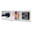 Vertical Power Strip, 12 Outlets, 15 Ft Cord, Silver