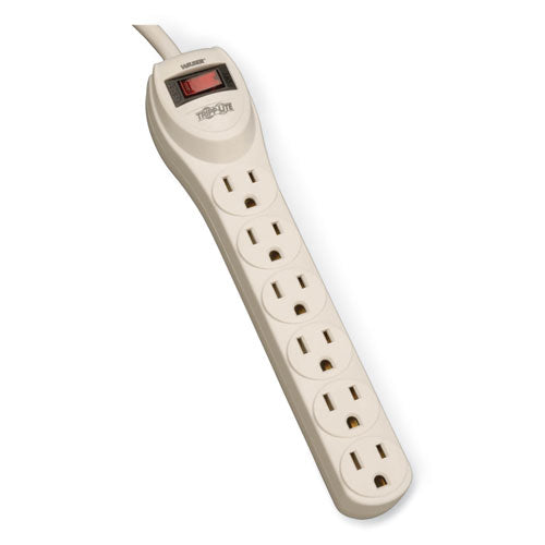 Waber-by-tripp Lite Industrial Power Strip, 6 Outlets, 4 Ft Cord, Gray