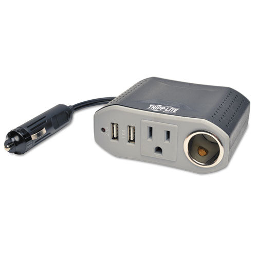 Powerverter Ultra-compact Car Inverter, 400 W, Two Ac Outlets/two Usb Ports, 3.1 A