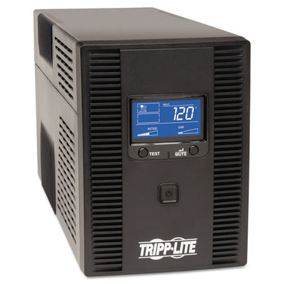 Smartpro Lcd Line-interactive Ups Avr Tower, 10 Outlets, 1,500 Va, 650 J