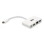 4k Dock With Charging And Ethernet, Usb C/4k Hdmi/usb A/pd Charging, White