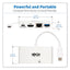 4k Dock With Charging And Ethernet, Usb C/4k Hdmi/usb A/pd Charging, White