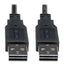 Universal Reversible Usb 2.0 Cable, Reversible A To 5-pin Mini B (m/m), 6 Ft, Black
