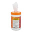 Food Service No Rinse Surface Sanitizing Wipes, 8 X 6, White, 100/roll, 6 Rolls/carton