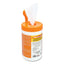 Food Service No Rinse Surface Sanitizing Wipes, 8 X 6, White, 100/roll, 6 Rolls/carton