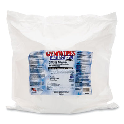 Antibacterial Gym Wipes Refill, 6 X 8, 700 Wipes/pack, 4 Packs/carton