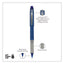 Grip Roller Ball Pen, Stick, Fine 0.7 Mm, Blue Ink, Blue Barrel, Dozen