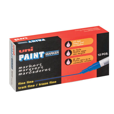 Permanent Marker, Fine Bullet Tip, Blue