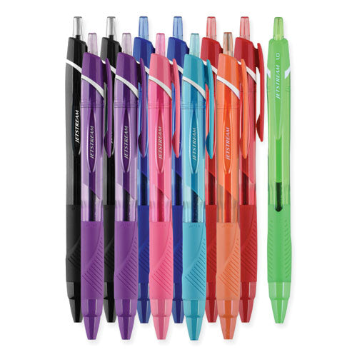 Jetstream Elements Ballpoint Pen, Retractable, Medium 1 Mm, Assorted Ink And Barrel Colors, 12/pack