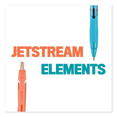Jetstream Elements Ballpoint Pen, Retractable, Medium 1 Mm, Assorted Ink And Barrel Colors, 12/pack