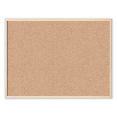 Cork Bulletin Board, 47 X 35, Natural Surface, Birch Mdf Frame