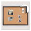 Cork Bulletin Board, 24 X 18, Natural Surface, Black Medium-density Fiberboard Frame