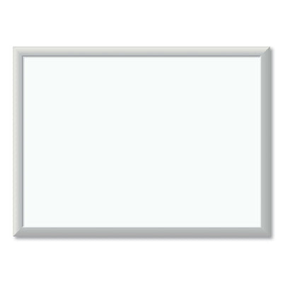 Melamine Dry Erase Board, 24 X 18, White Surface, Silver Aluminum Frame