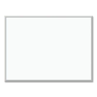 Melamine Dry Erase Board, 48 X 36, White Surface, Silver Aluminum Frame