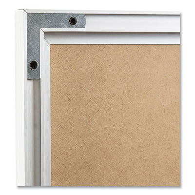 Melamine Dry Erase Board, 48 X 36, White Surface, Silver Aluminum Frame