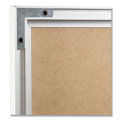 Melamine Dry Erase Board, 72 X 48, White Surface, Silver Aluminum Frame