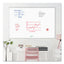 Melamine Dry Erase Board, 72 X 48, White Surface, Silver Aluminum Frame