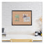 Cork Bulletin Board With Black Aluminum Frame, 47 X 35, Natural Surface