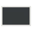 Magnetic Chalkboard With Décor Frame, 30 X 20, Black Surface, White Mdf Frame