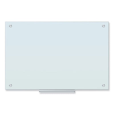 Glass Dry Erase Board, 35 X 23, White Surface