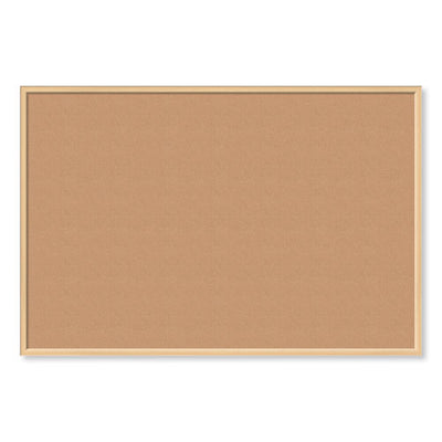 Cork Bulletin Board, 70 X 47, Natural Surface, Birch Mdf Frame