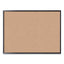 Cork Bulletin Board, 48 X 36, Natural Surface, Black Mdf Frame