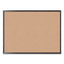 Cork Bulletin Board, 48 X 36, Natural Surface, Black Mdf Frame