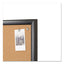 Cork Bulletin Board, 48 X 36, Natural Surface, Black Mdf Frame