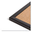 Cork Bulletin Board, 48 X 36, Natural Surface, Black Mdf Frame