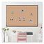 Cork Bulletin Board With Black Aluminum Frame, 35 X 23, Natural Surface