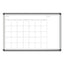 Pinit Magnetic Dry Erase Calendar, Undated One Month, 36 X 24, White Surface, Silver Aluminum Frame