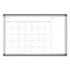 Pinit Magnetic Dry Erase Calendar, Undated One Month, 36 X 24, White Surface, Silver Aluminum Frame