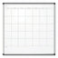 Pinit Magnetic Dry Erase Calendar, Undated One Month, 36 X 36, White Surface, Silver Aluminum Frame