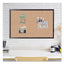 Cork Bulletin Board, 36 X 24, Natural Surface, Black Mdf Frame