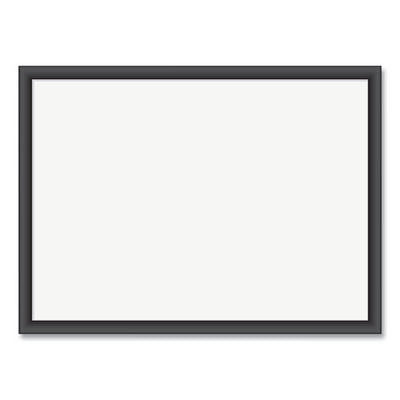 Magnetic Dry Erase Board With Mdf Frame, 24 X 18, White Surface, Black Mdf Frame