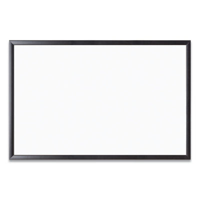 Magnetic Dry Erase Board With Mdf Frame, 36 X 24, White Surface, Black Mdf Frame