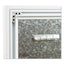3n1 Magnetic Glass Dry Erase Combo Board, Monthly Calendar, 36 X 24, White/gray Surface, White Aluminum Frame