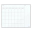 Magnetic Dry Erase Board, Undated One Month, 20 X 16, White Surface, Silver Aluminum Frame
