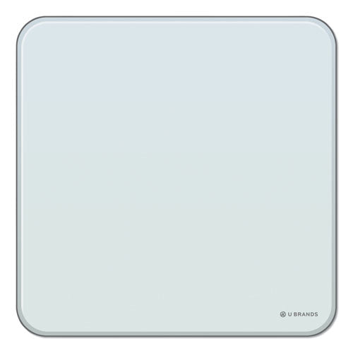 Cubicle Glass Dry Erase Board, 12 X 12, White Surface