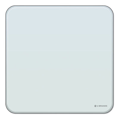 Cubicle Glass Dry Erase Board, 12 X 12, White Surface