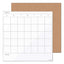 Tile Board Value Pack, Undated One Month, 14 X 14, White/natural Surface, 2/set