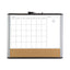 3n1 Magnetic Mod Dry Erase Board, 20 X 16, White Surface, Gray/black Plastic Frame