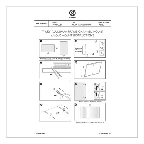 4n1 Magnetic Dry Erase Combo Board, One Month, 24 X 18, White/natural Surface, Silver Aluminum Frame