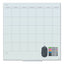 Floating Glass Dry Erase Calendar, Undated One Month, 36 X 36, White Surface