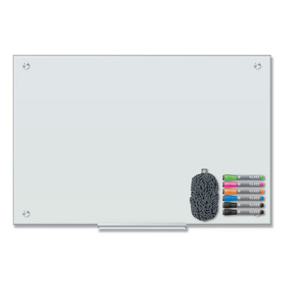 Magnetic Glass Dry Erase Board Value Pack, 36 X 24, White Surface