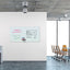 Magnetic Glass Dry Erase Board Value Pack, 72 X 36, White Surface