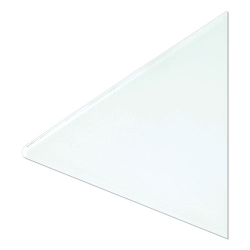 Floating Glass Dry Erase Board, 48 X 36, White Surface