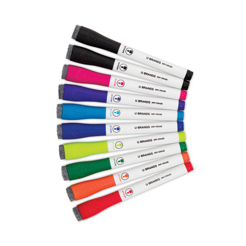 Medium Point Dry Erase Markers, Medium Chisel Tip, Assorted Colors, 10/pack