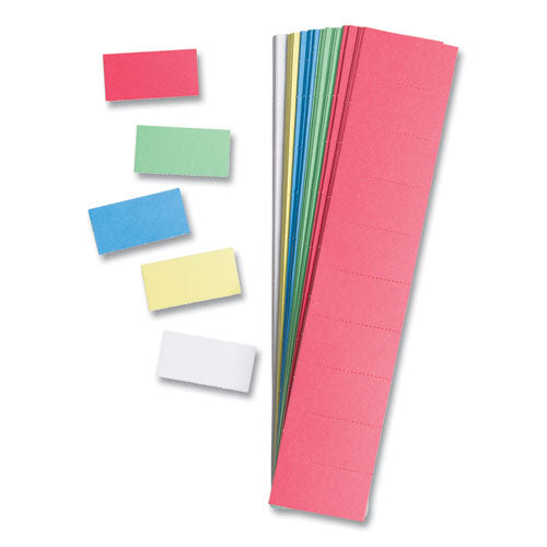 Data Card Replacement, 2 X 1, Assorted Colors, 1,000/pack